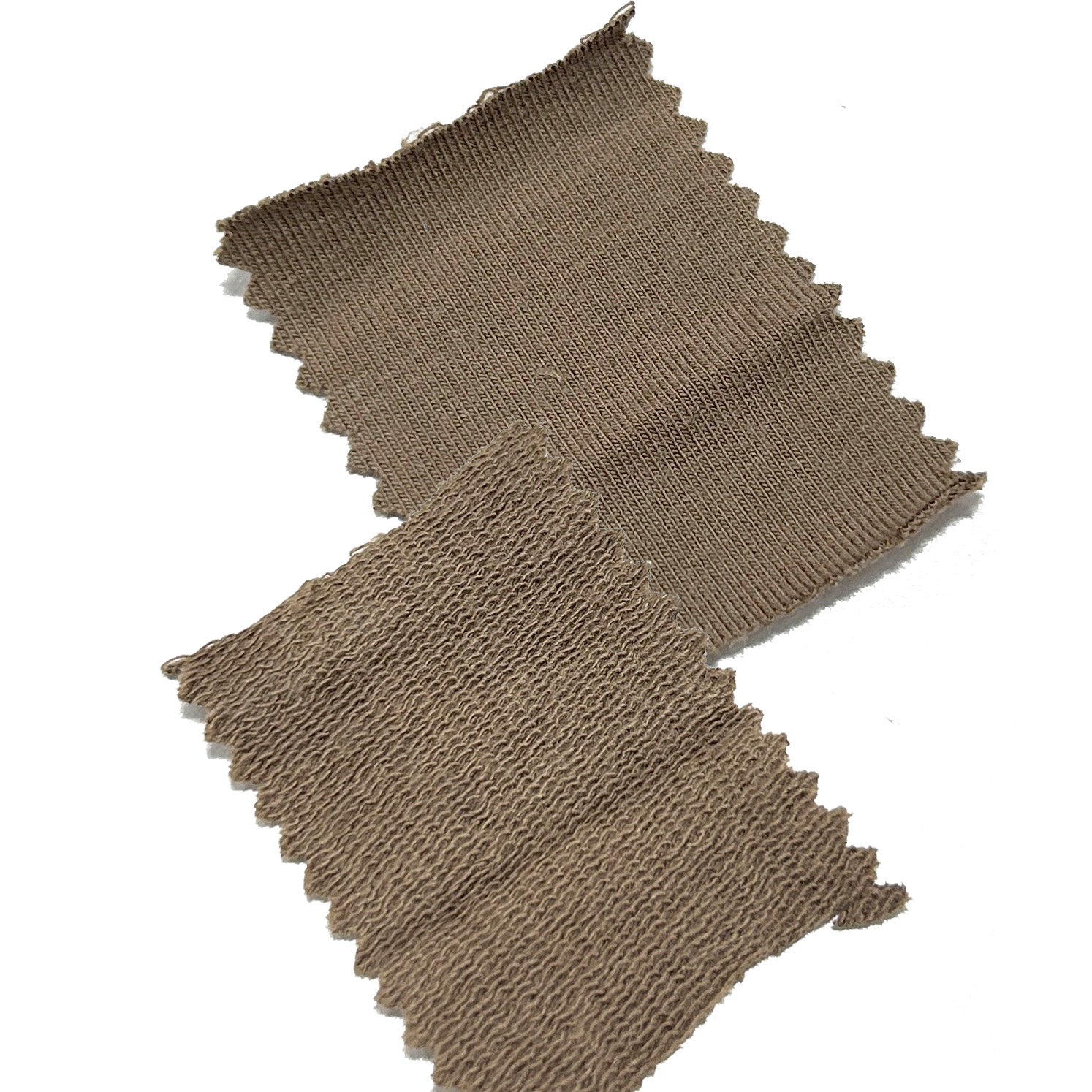 Solid Americano Brown Bamboo Cotton Spandex French Terry Knit