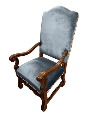 Solid Dusty Blue 8.75oz Imperial Minky Woven Fabric