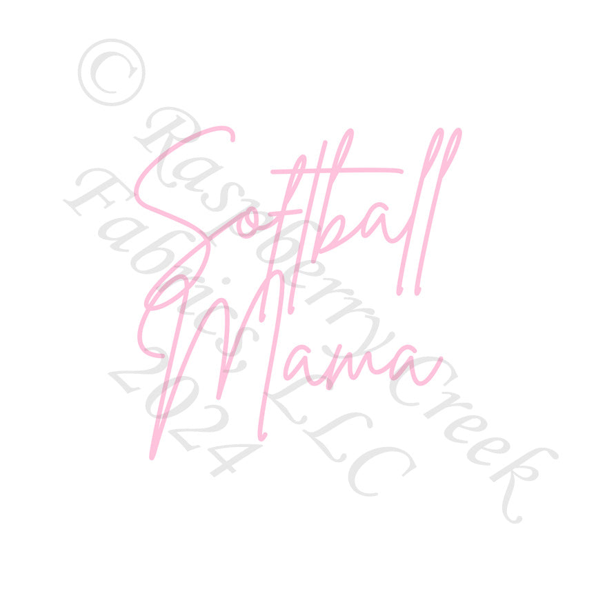 Pink and White Softfall Mama Panel, Ball Game by Bri Powell for CLUB Fabrics