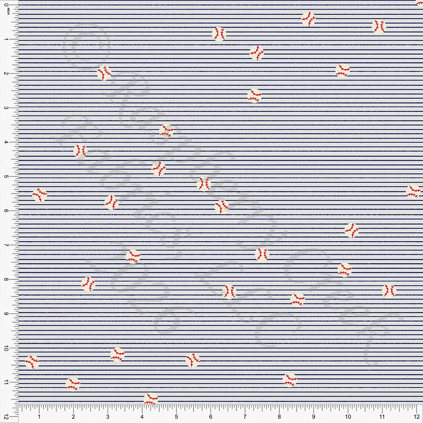 Grey Navy Red Cream Play Ball Micro Stripe, Field Notes by Bri Powell for CLUB Fabrics