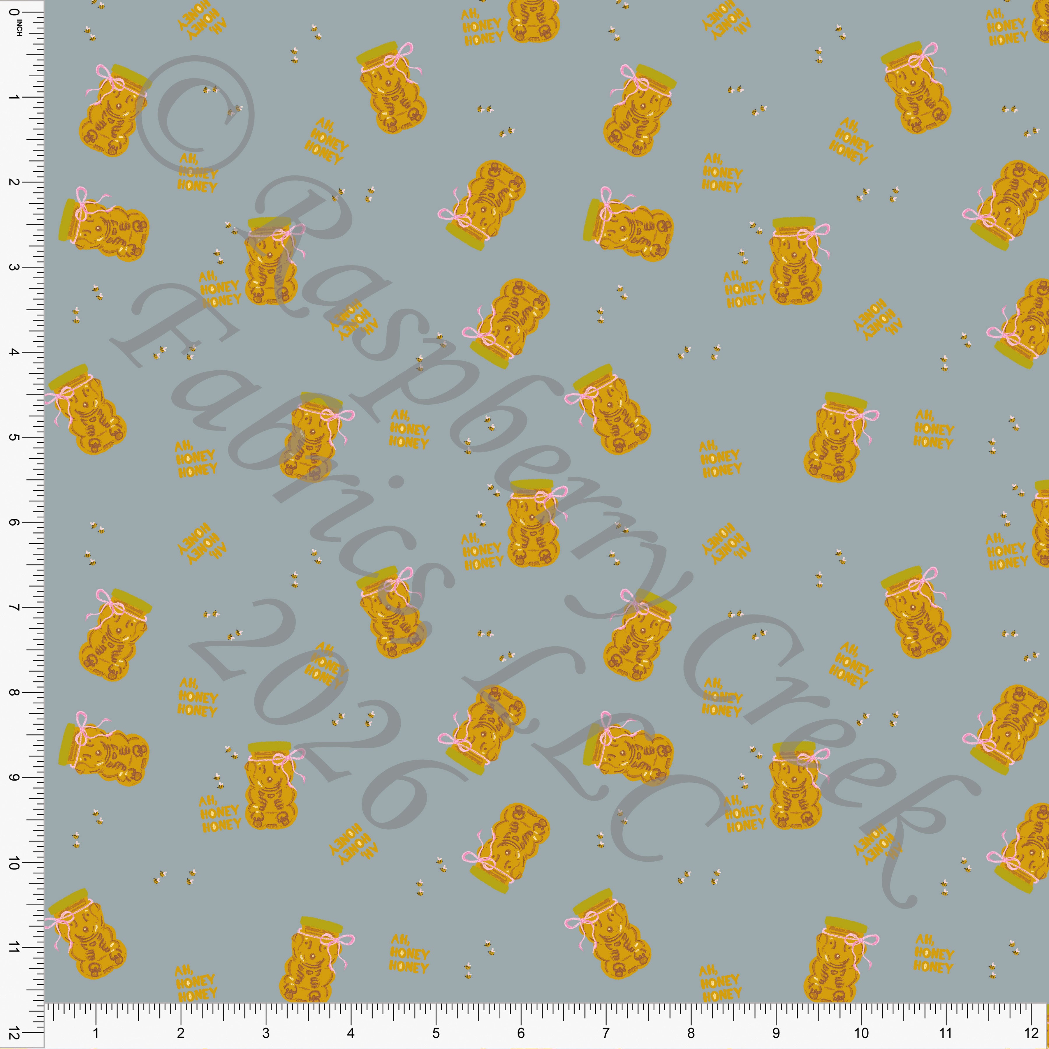 Light Pink, Deep Lime, Mustard, Ah Honey Honey, on grey Olive You Forever by Bri Powell for Valentines 2026 CLUB Fabrics