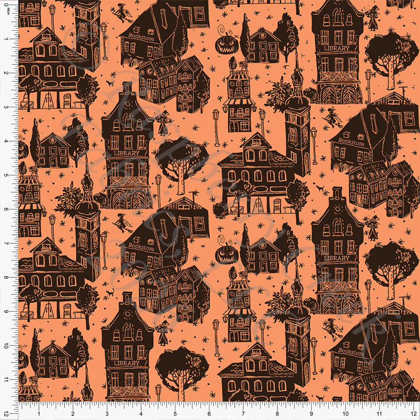 Black Orange Halloween Town Houses, Read More BOOooks by Bri Powell for CLUB Fabrics