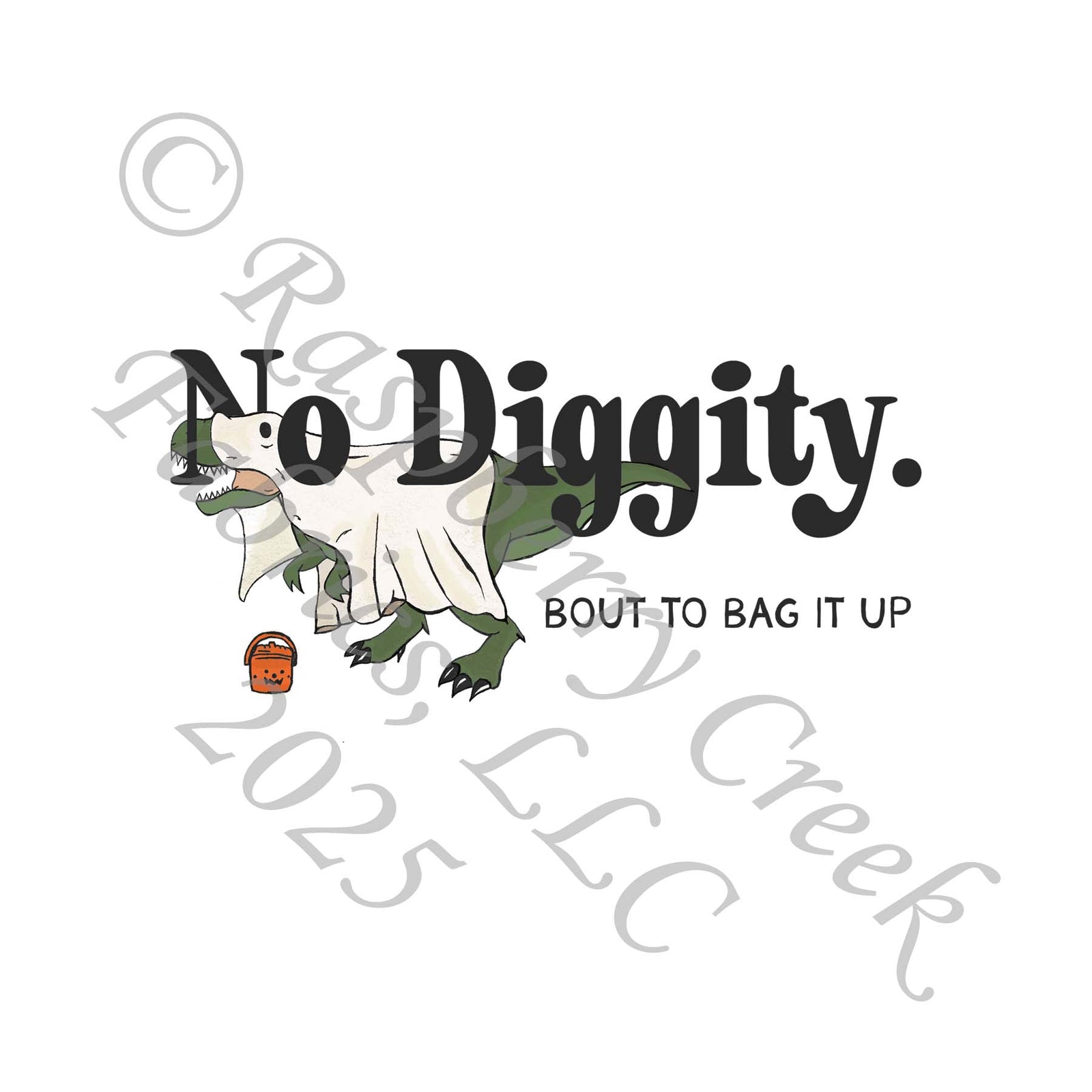 No Diggity Bag It Up Light Olive Orange Cream Panel Black Cats & Coffee by Bri Powell Halloween 2025 CLUB Fabrics