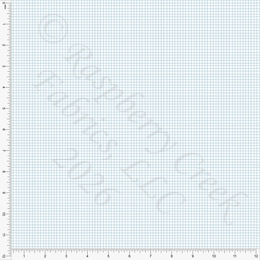 Light Blue Mini Grid, Field Notes by Bri Powell for CLUB Fabrics