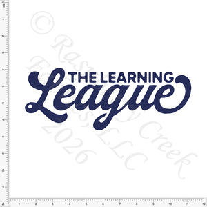 Navy Blue Learning League Panel, Field Notes by Bri Powell for CLUB Fabrics