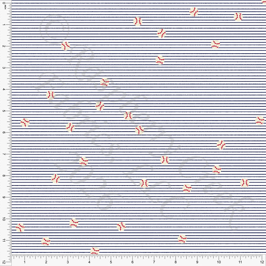 Navy Red Cream Play Ball Micro Stripe, Field Notes by Bri Powell for CLUB Fabrics