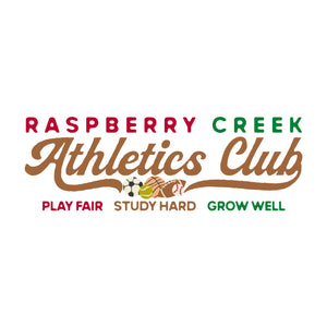 Red Green Milk Chocolate Raspberry Creek Athletics Club Panel, Field Notes by Bri Powell for CLUB Fabrics