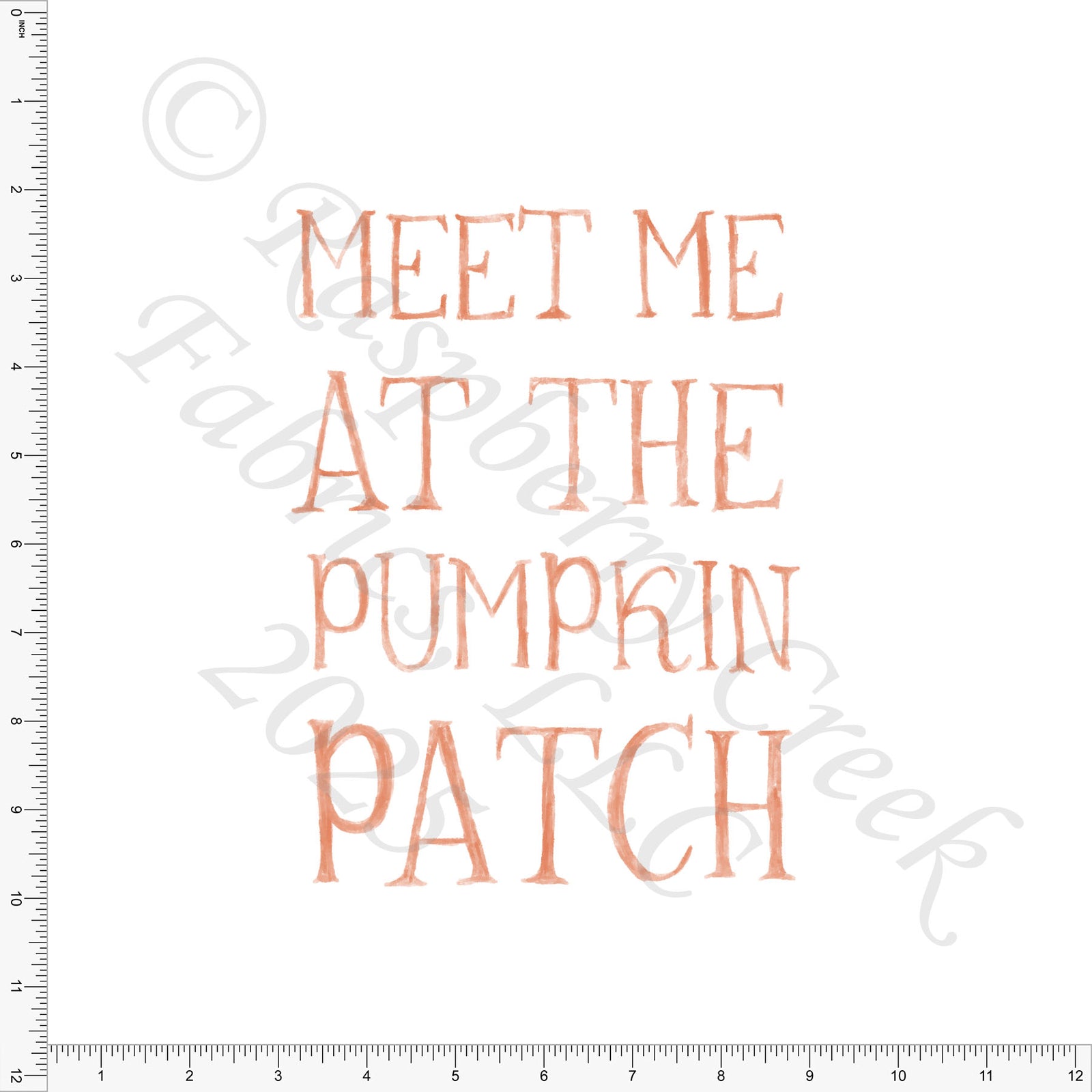 Meet Me At The Pumpkin Patch Light Orange Panel Fishwife by Bri Powell for Fall 2025 CLUB Fabrics