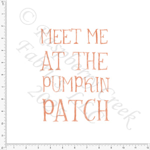 Meet Me At The Pumpkin Patch Light Orange Panel Fishwife by Bri Powell for Fall 2025 CLUB Fabrics