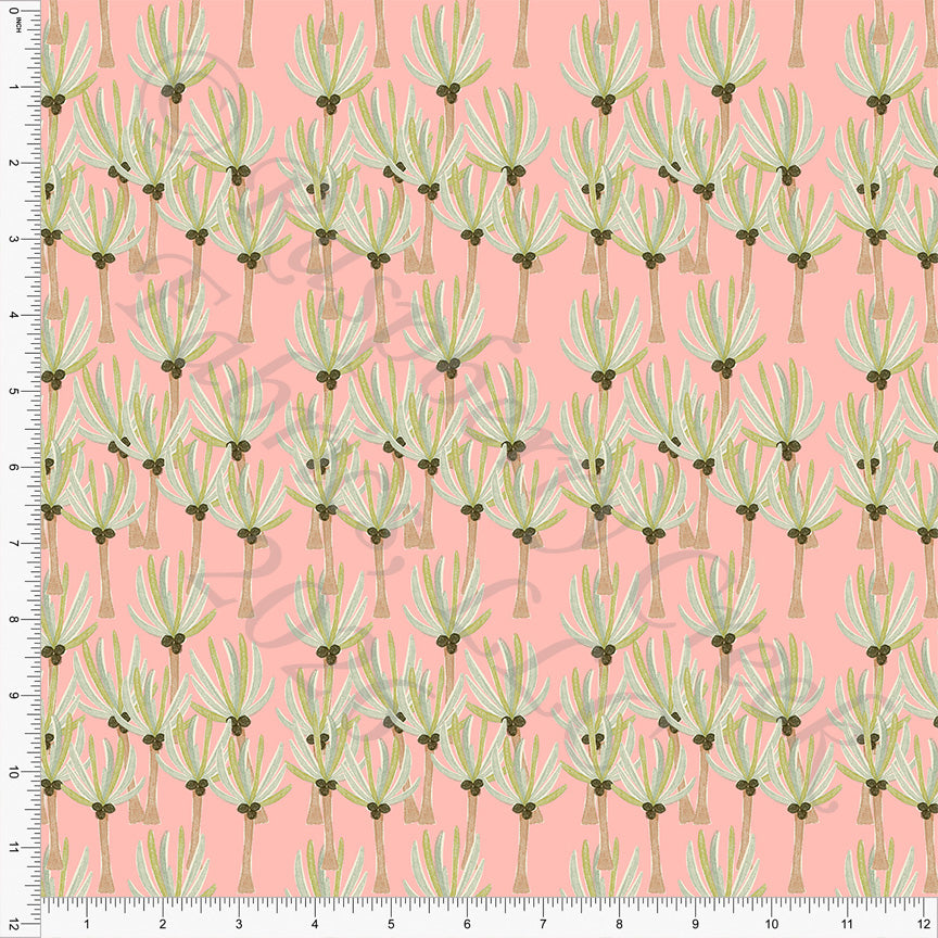 Blossom Khaki Light Peacock Palm Beach, Florida by Bri Powell for CLUB Fabrics