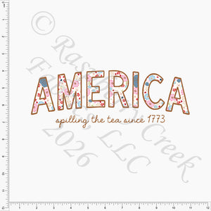 Cream Pink Light Blue Spill The Tea Panel, Oh My Stars by Bri Powell for CLUB Fabrics