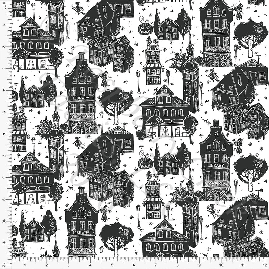 Black Halloween Town Houses, Read More BOOooks by Bri Powell for CLUB Fabrics