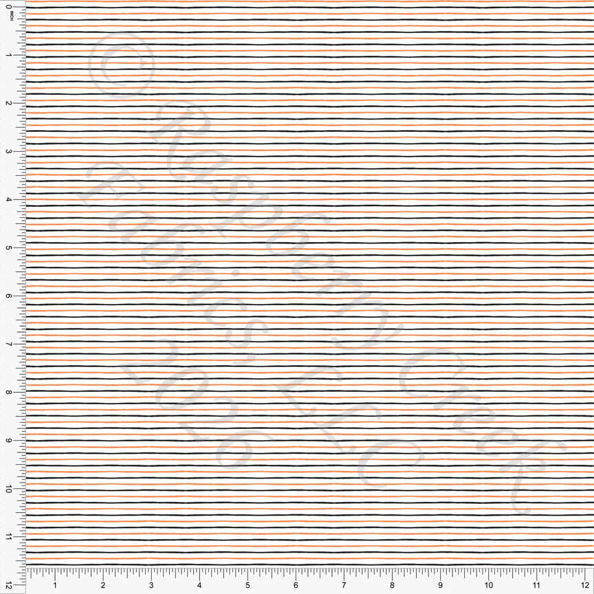 Black Orange Hallow Microstripe, Read More BOOooks by Bri Powell for CLUB Fabrics