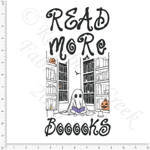 Black Orange Purple Read More BOOooks Panel, Read More BOOooks by Bri Powell for CLUB Fabrics