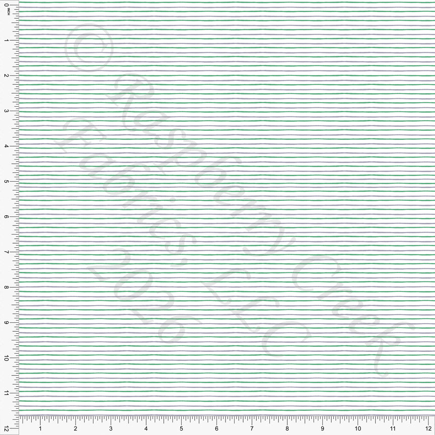 Grey Seafoam Green Fraken Microstripe, Read More BOOooks by Bri Powell for CLUB Fabrics