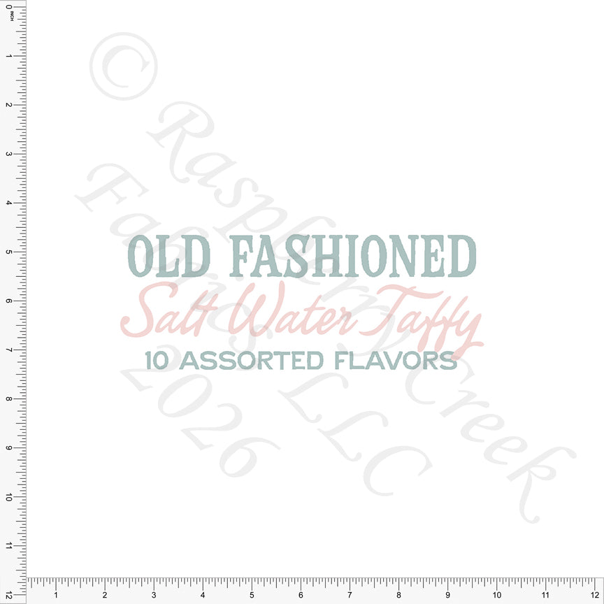 Dusty Blue Dusty Pink Salt Water Taffy Panel, Saltwater by Bri Powell for CLUB Fabrics