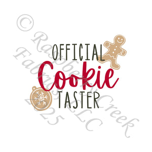 Cookie Tester Panel Khaki Olive Red FaLaLaMingo Christmas by Brittney Laidlaw for Christmas 2025 CLUB Fabrics