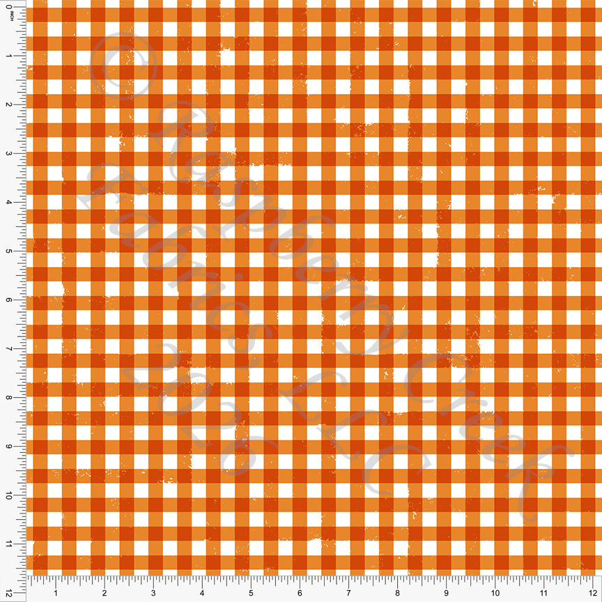 Orange Gingham, Halloween Basics by Brittney Laidlaw for CLUB Fabrics