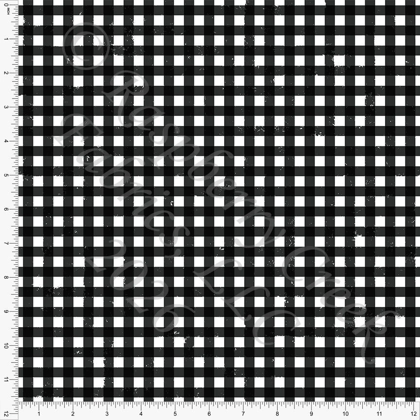 Black Gingham, Halloween Basics by Brittney Laidlaw for CLUB Fabrics