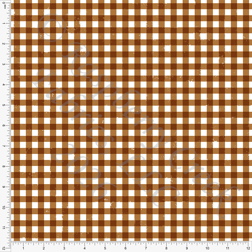 Brown Gingham, Halloween Basics by Brittney Laidlaw for CLUB Fabrics