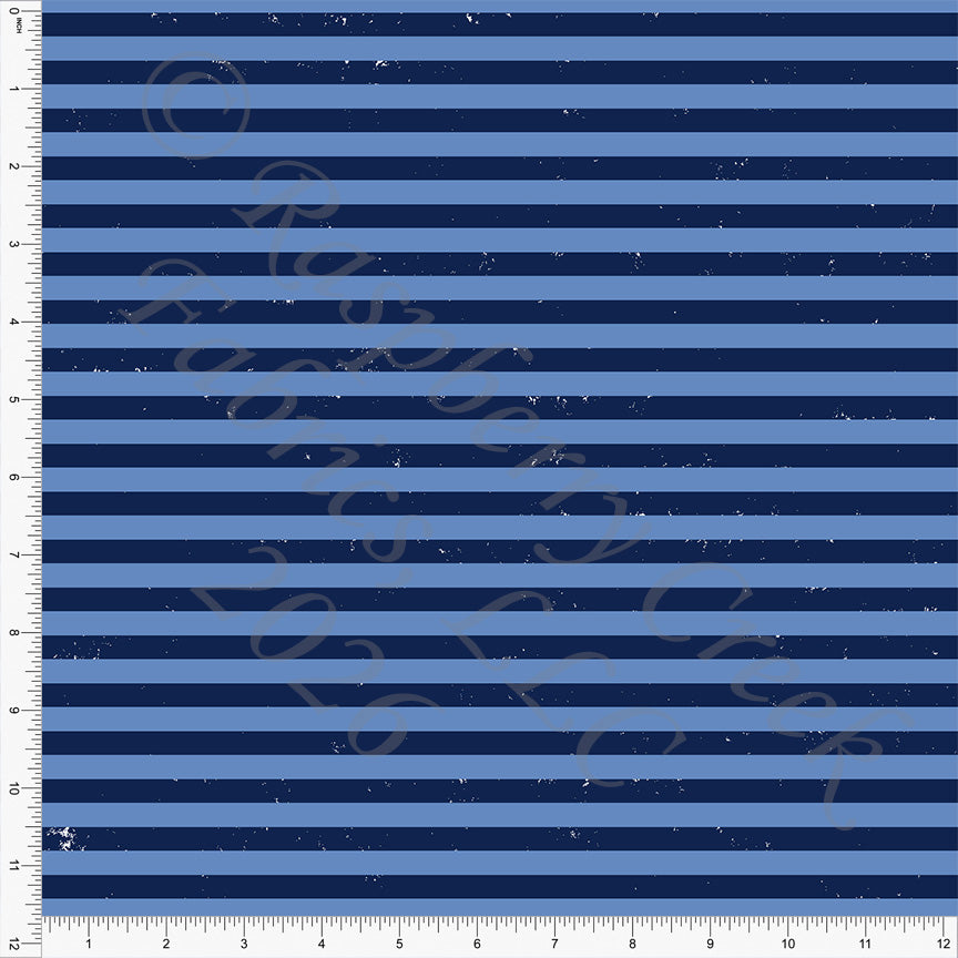 Navy Periwinkle Blue Stripe, Ocean by Brittney Laidlaw for CLUB Fabrics
