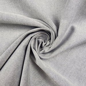 Black Oxford Cotton Shirting Swirled
