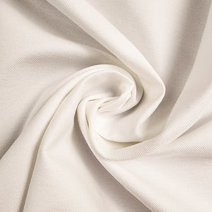 Ivory Oxford Cotton Shirting Swirled
