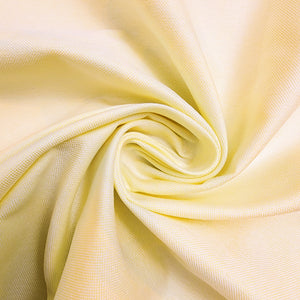 Light Yellow Oxford Cotton Shirting Swirled