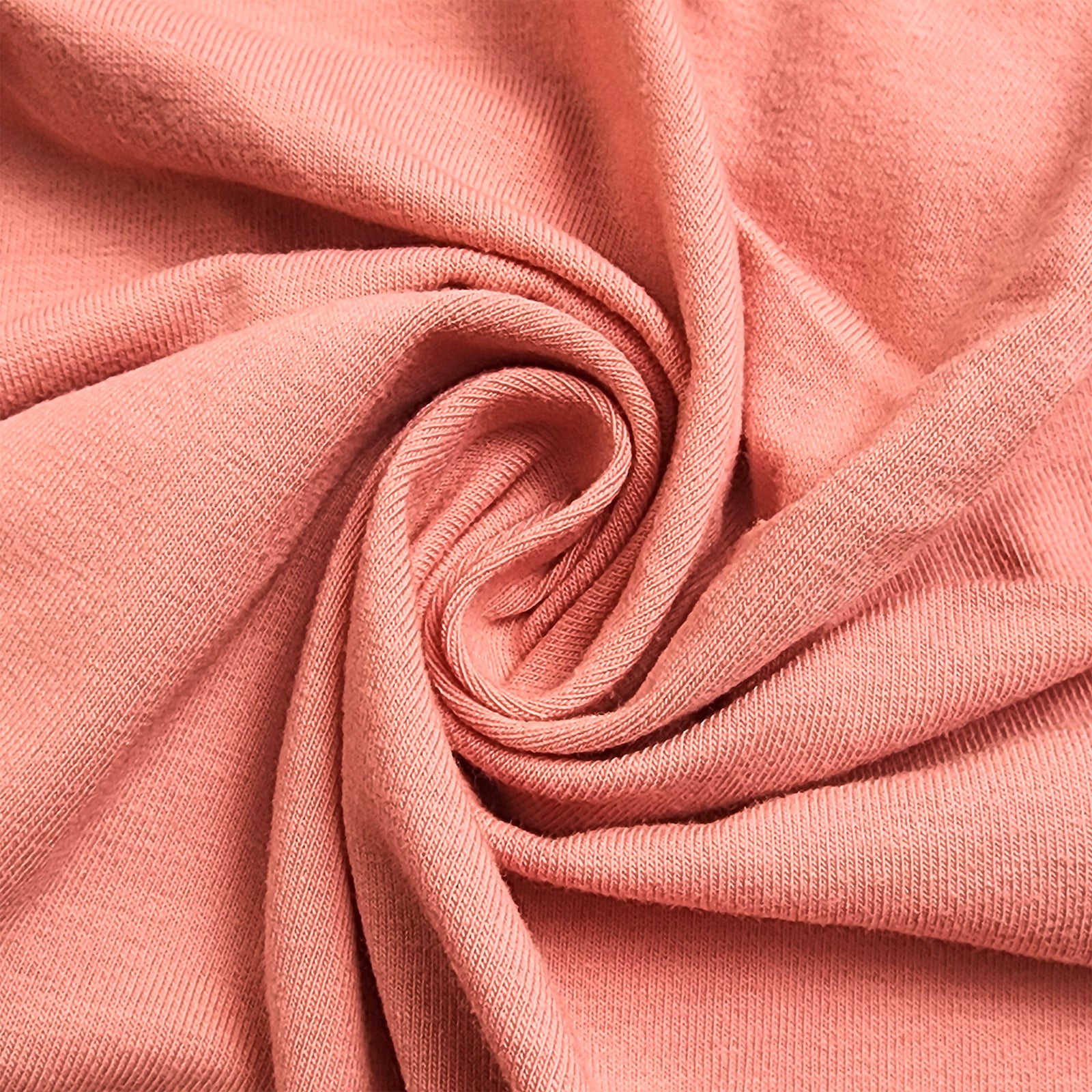 Solid Mauve Rose 10 oz Cotton Spandex Jersey Fabric
