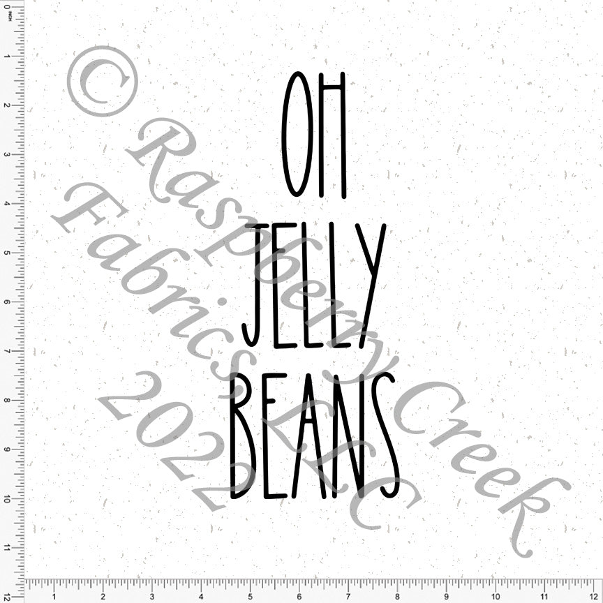 Black and White Textured Oh Jelly Beans Panel, Cottage Core by Bri Powell for CLUB Fabrics