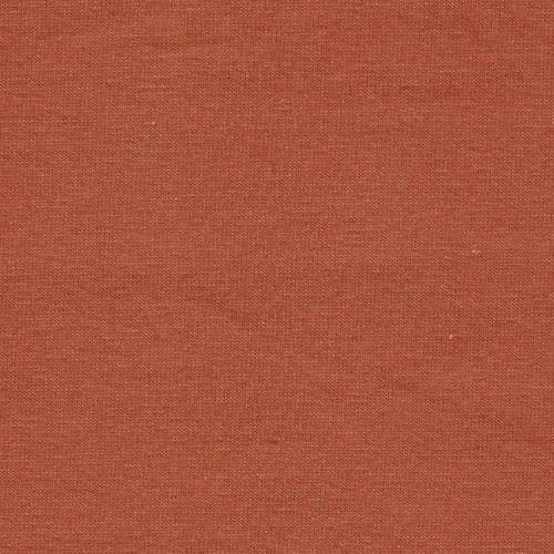 Solid Rust 4 Way Stretch 10 oz Cotton Lycra Jersey Knit Fabric