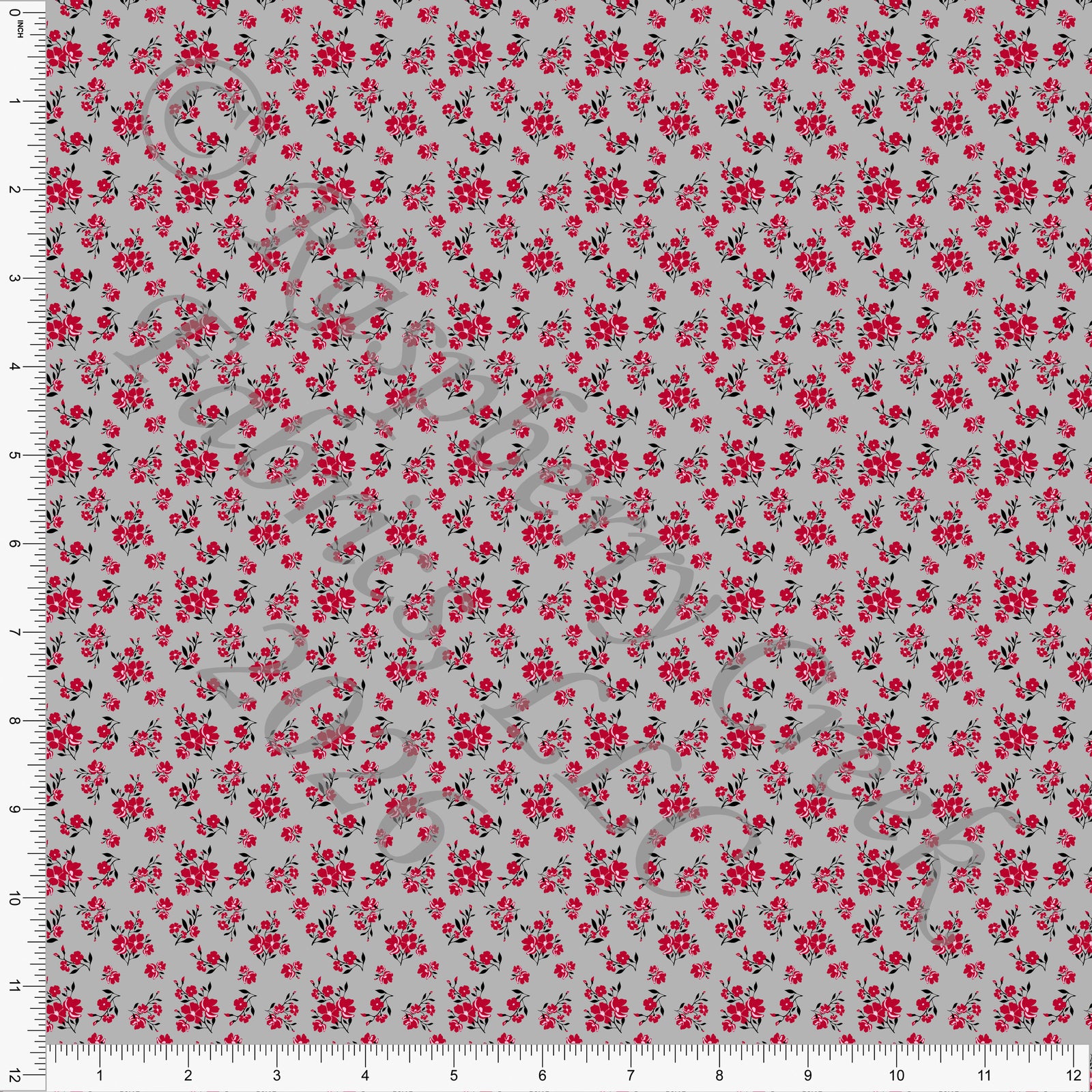 Red, Black, Light Pink, Floral, Be Mine by Diana Rammell for Valentines 2026 CLUB Fabrics