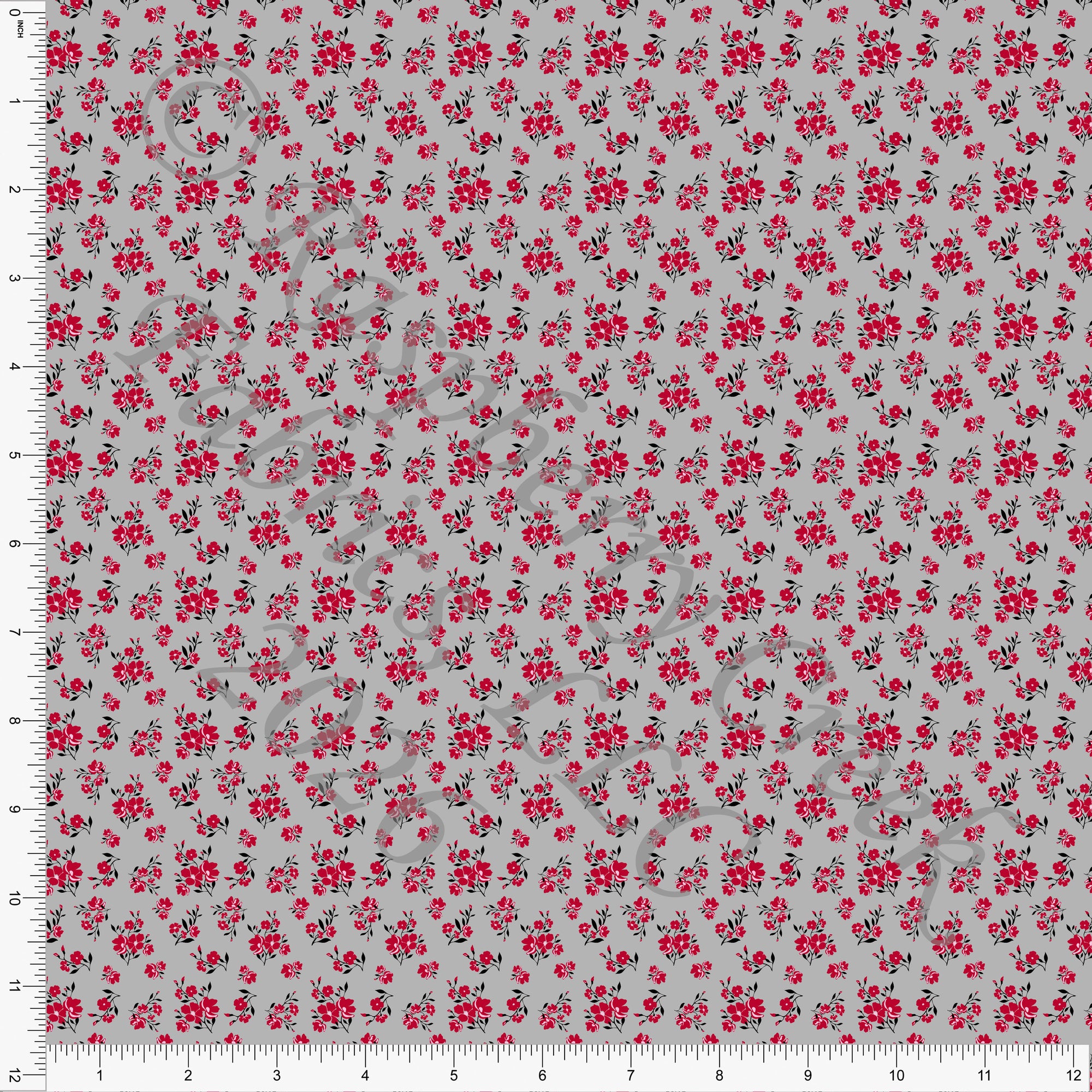 Red, Black, Light Pink, Floral, Be Mine by Diana Rammell for Valentines 2026 CLUB Fabrics