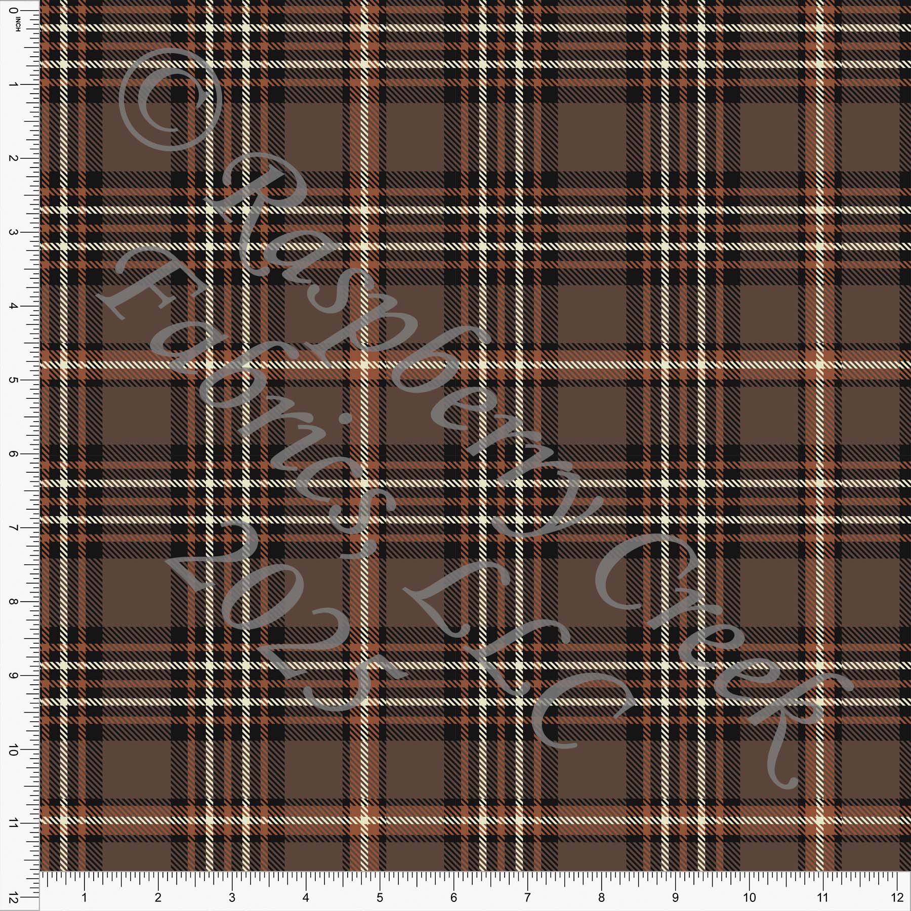 Brown Black Rust Cream Fall Plaids by Diana Rammell Fall 2025 CLUB Fabrics
