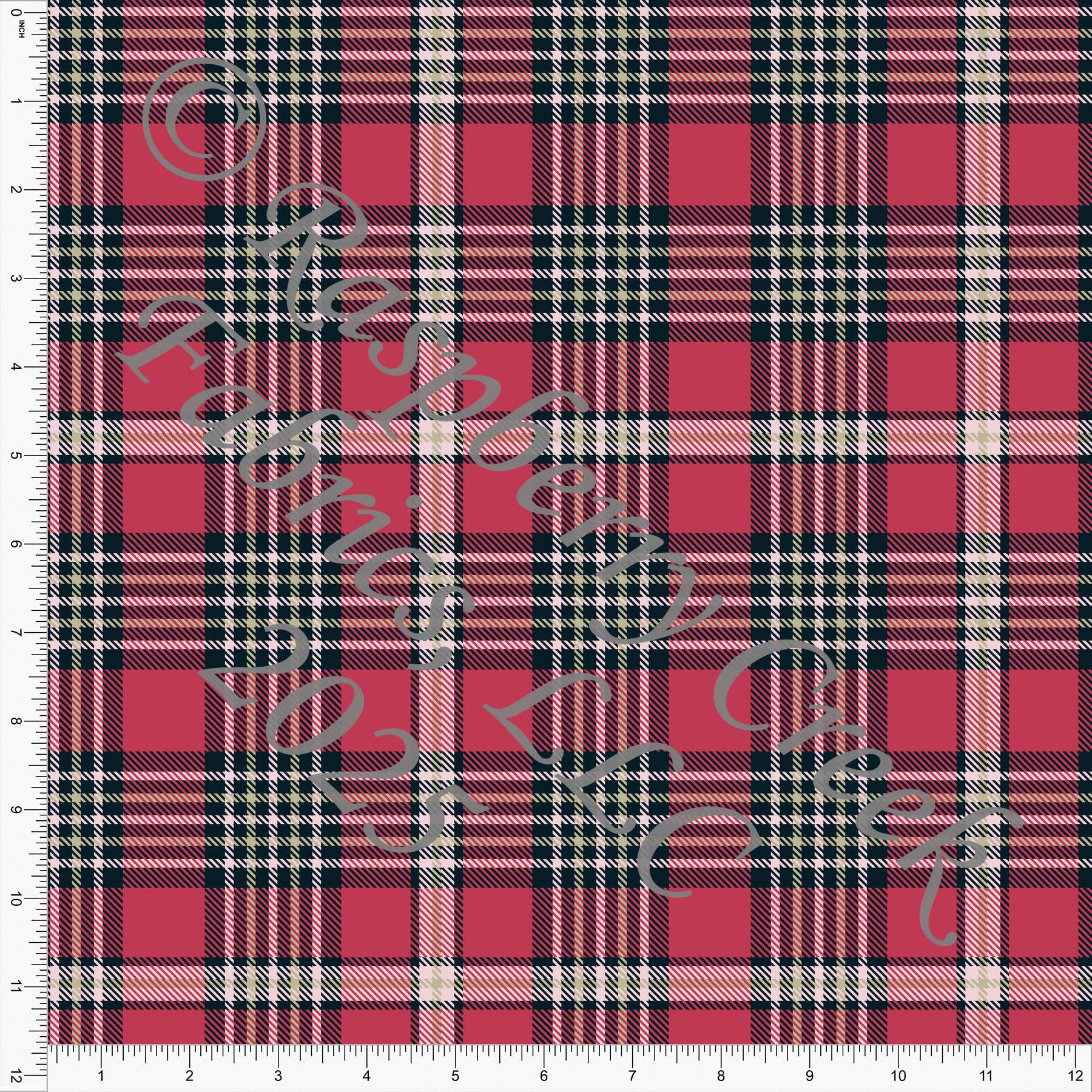 Cranberry Pink Fall Plaids by Diana Rammell Fall 2025 CLUB Fabrics