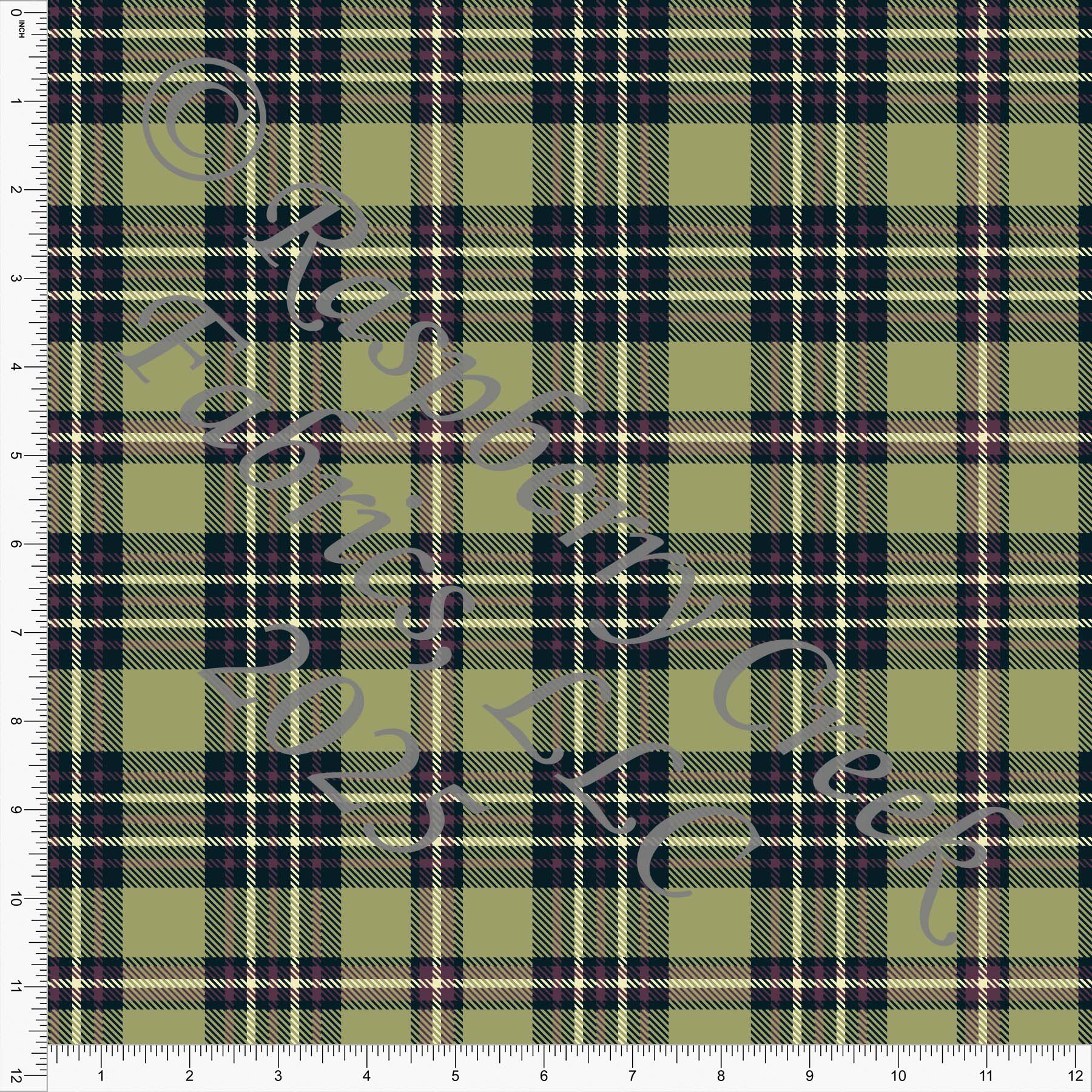 Purple Green Fall Plaids by Diana Rammell Fall 2025 CLUB Fabrics