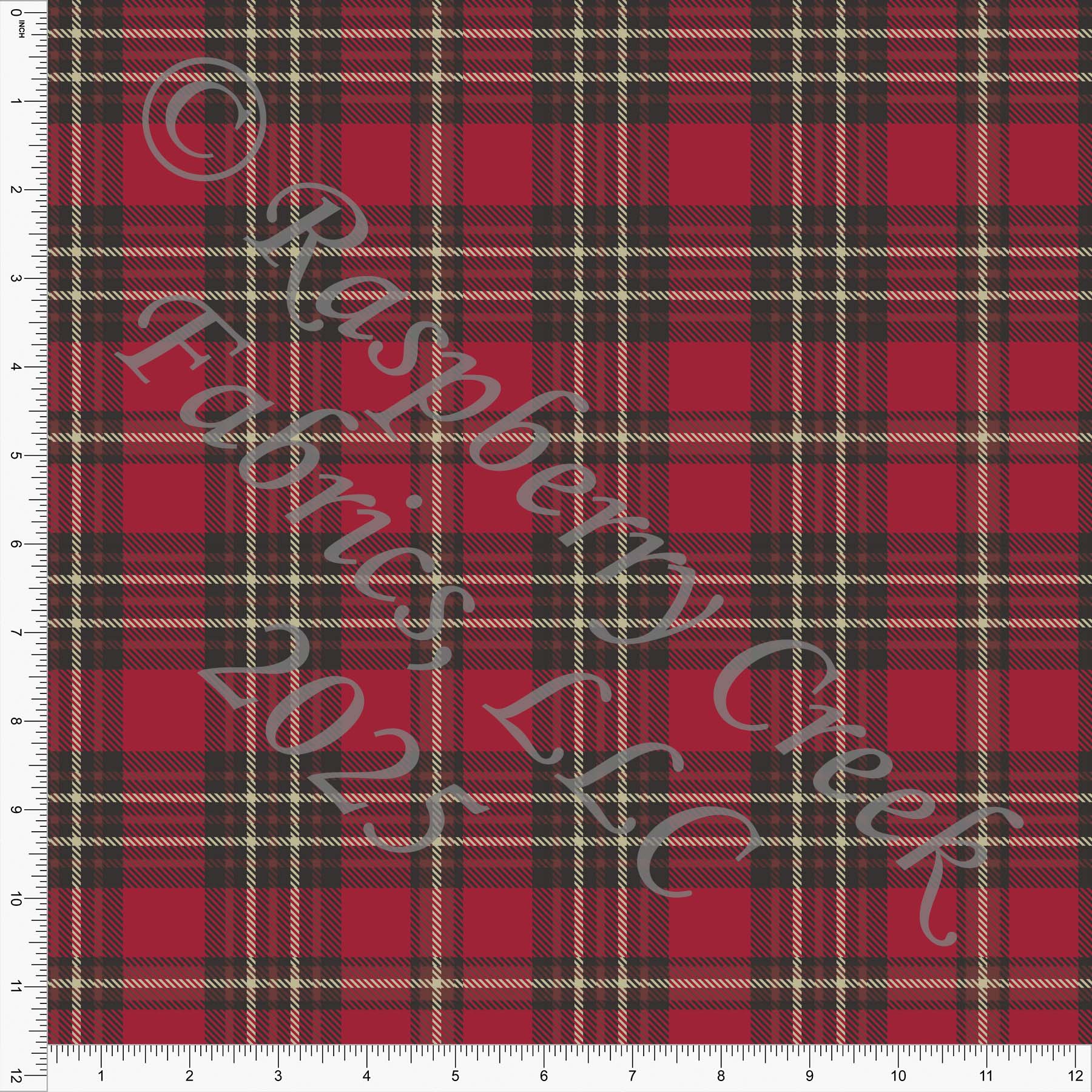 Red Brown Charcoal Fall Plaids by Diana Rammell Fall 2025 CLUB Fabrics