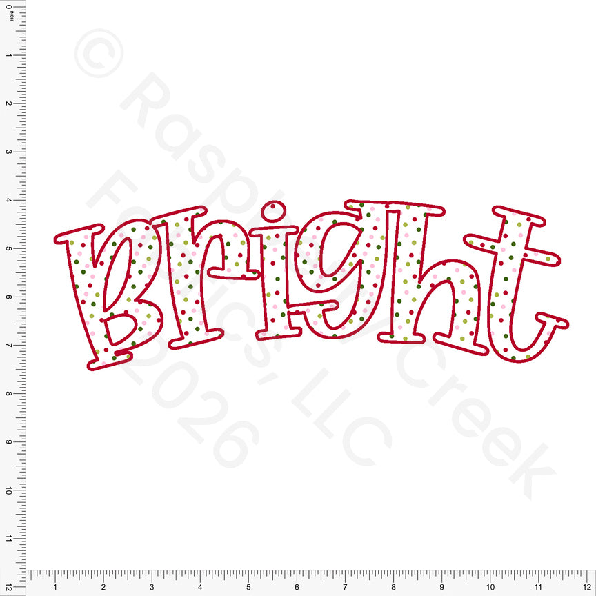 Multi Dot Bright Panel, Christmas Whimsy by Diana Rammell for CLUB Fabrics