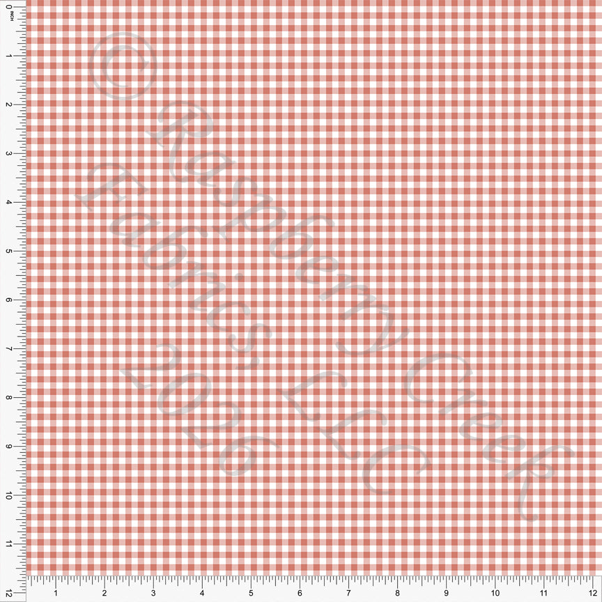 Dusty Rose Mini Gingham, Mini Gingham by Diana Rammell for CLUB Fabrics