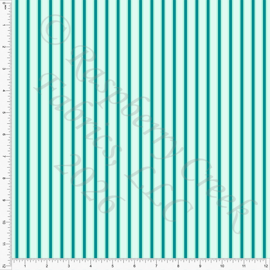 Tonal Peacock Vertical Stripe, Sunny by Diana Rammell for CLUB Fabrics