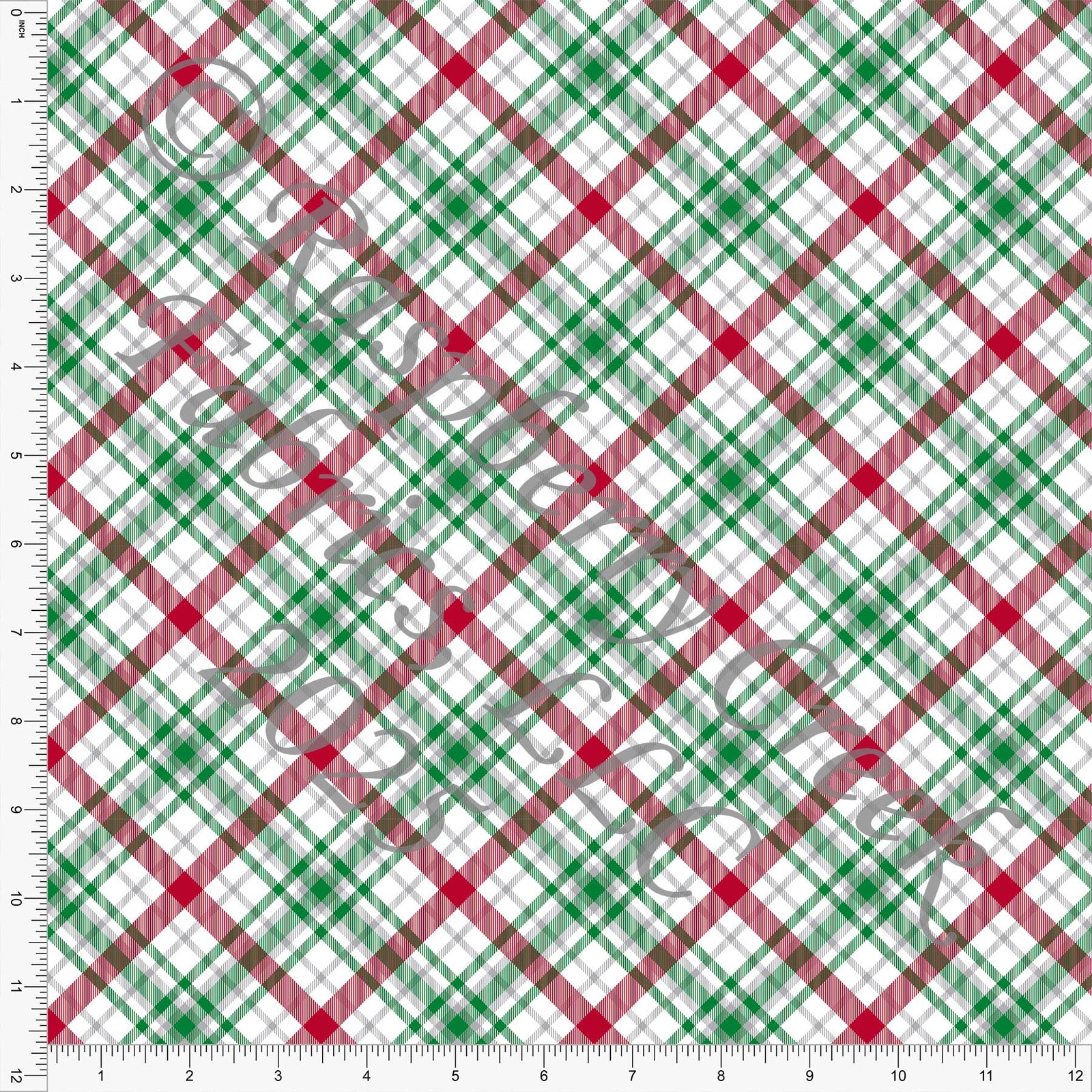 Plaid Red Gray Green Traditional by Diana Rammell for Christmas 2025 CLUB Fabrics