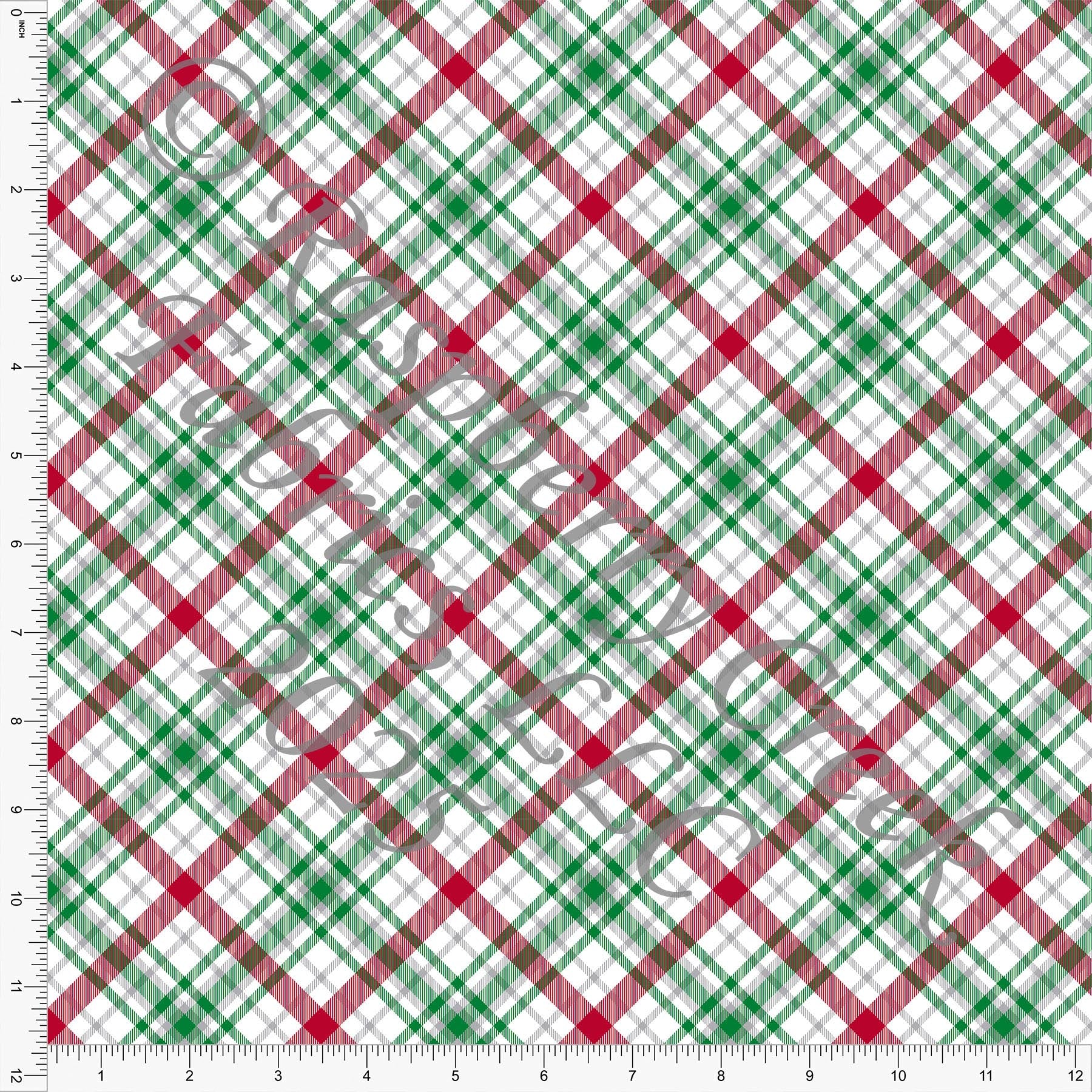 Plaid Red Gray Green Traditional by Diana Rammell for Christmas 2025 CLUB Fabrics
