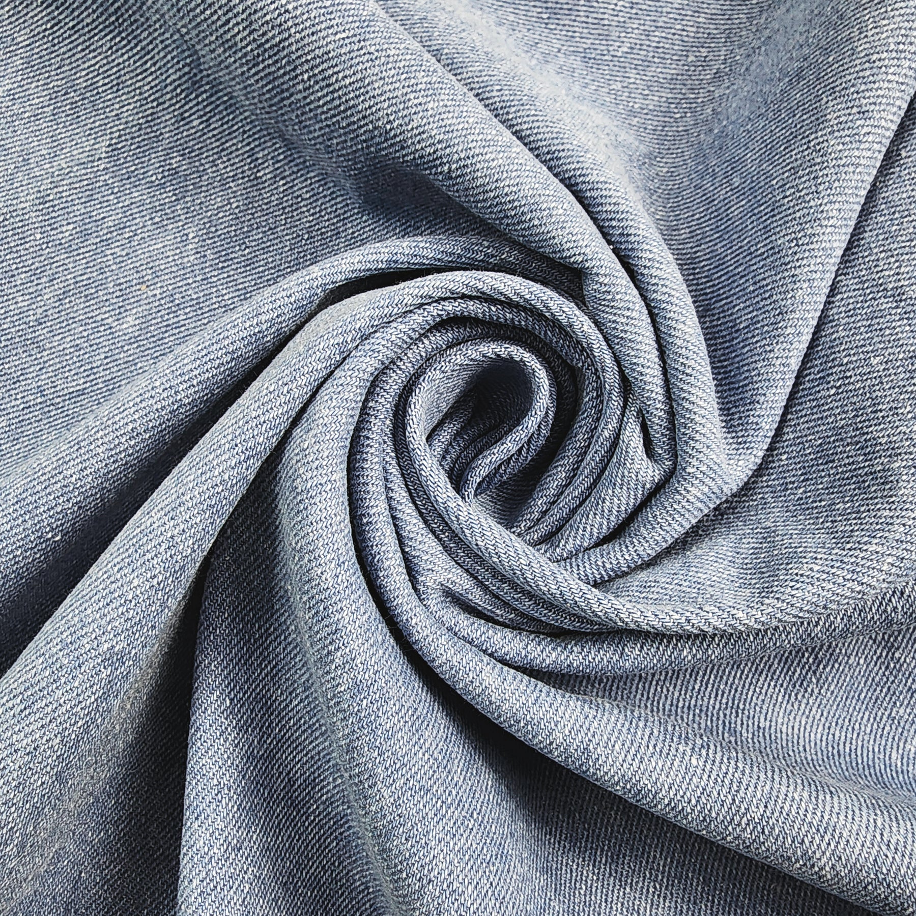 12 oz Light Washed Indigo Denim Swirled