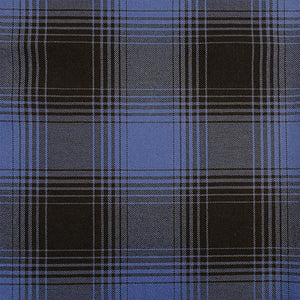Blue and Black Plaid Flannel Shirting