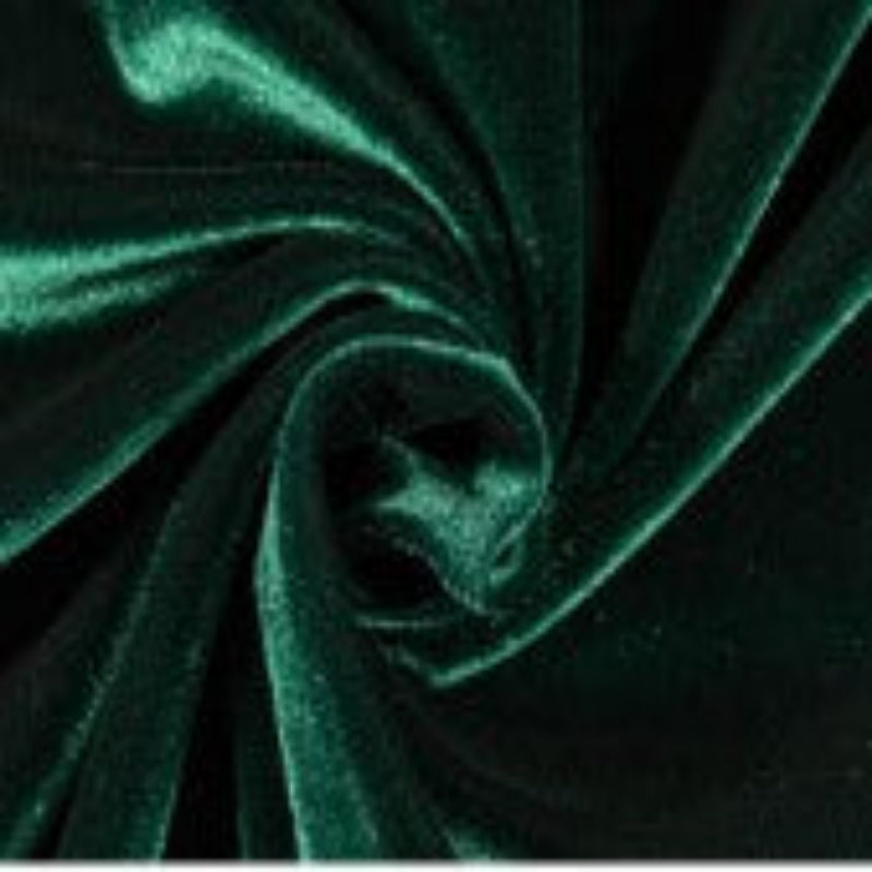 Hunter Green Stretch Velvet Knit