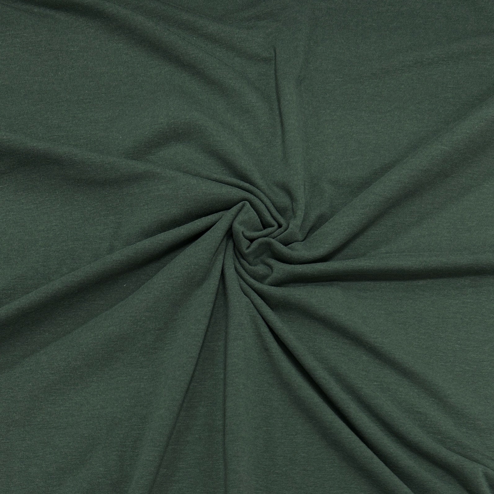 Solid Hunter Green Bamboo Cotton Spandex Jersey Knit