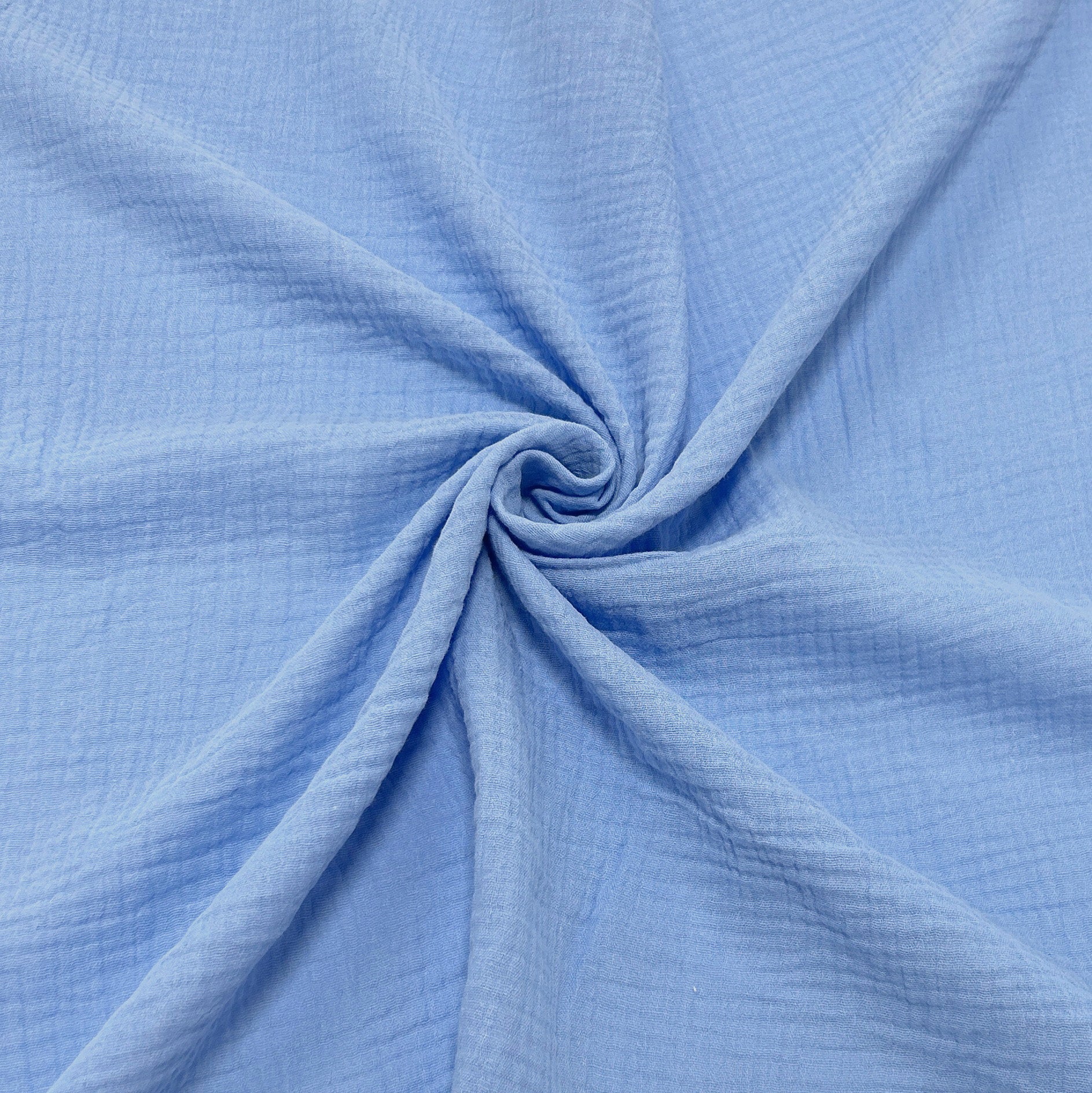 Periwinkle Woven Cotton Light Weight Double Gauze Fabric
