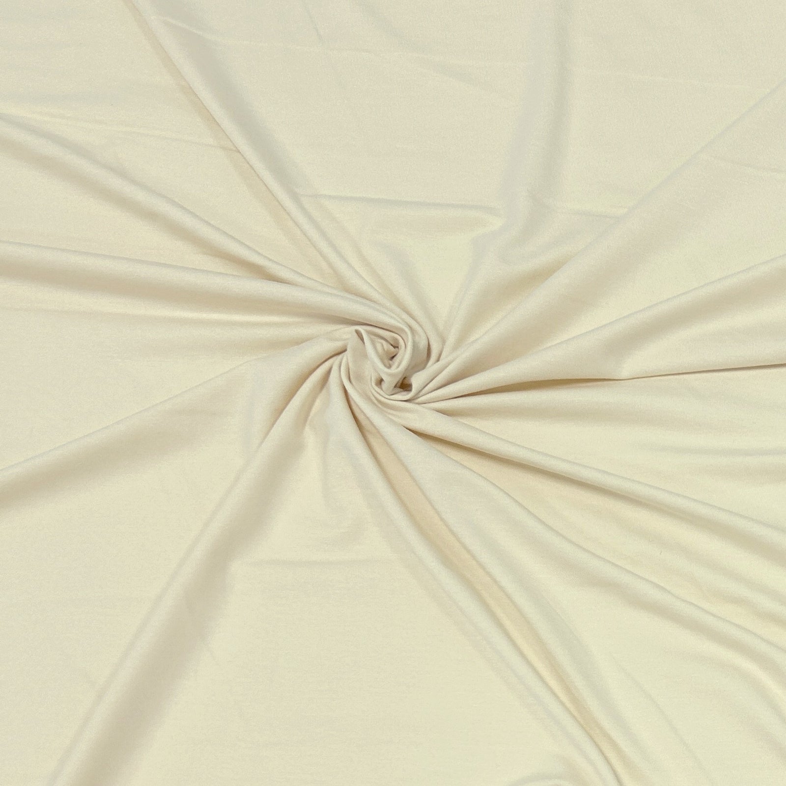 Solid Cream Bamboo Cotton Spandex Jersey Knit
