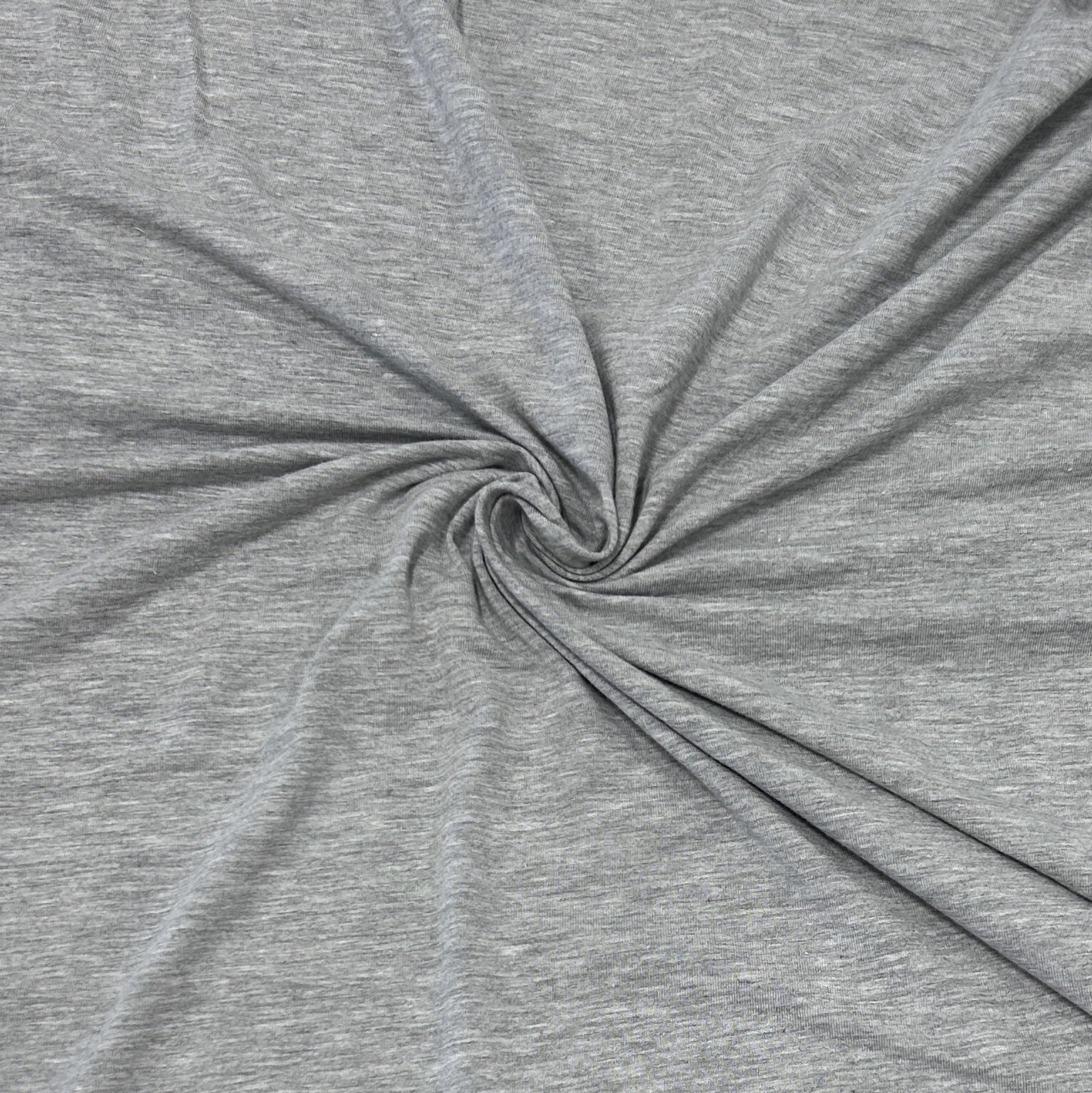 Solid Heathered Grey Bamboo Cotton Spandex Jersey Knit