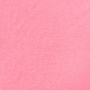 Solid Heathered Neon Pink 4 Way Stretch 10 oz Cotton Lycra Jersey Knit Fabric